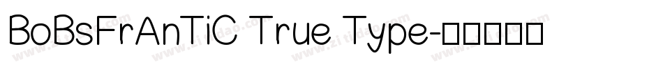 BoBsFrAnTiC True Type字体转换